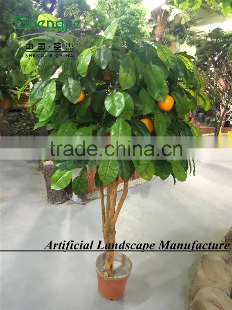 artificial grapefruit tree for landscaping indoor decoration,fruit tree with real touch fruit