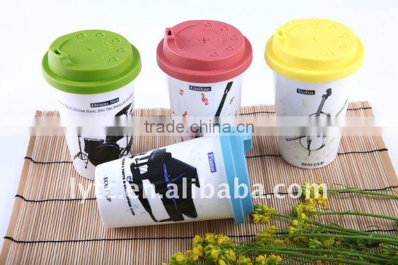 12oz ceramic mug with silicon lid