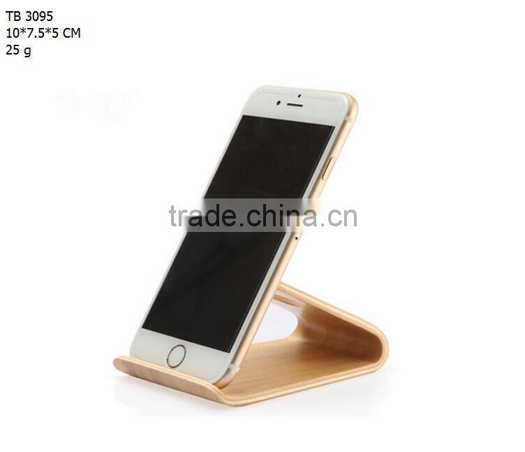 Beech Wooden Table Stand Desktop Phone Holder
