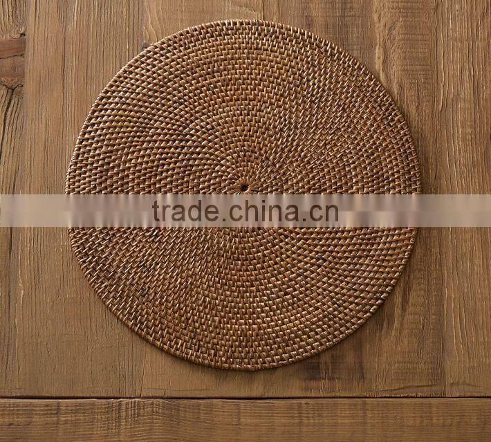 White washed color, vietnam rectangular place mat/ woven table mat