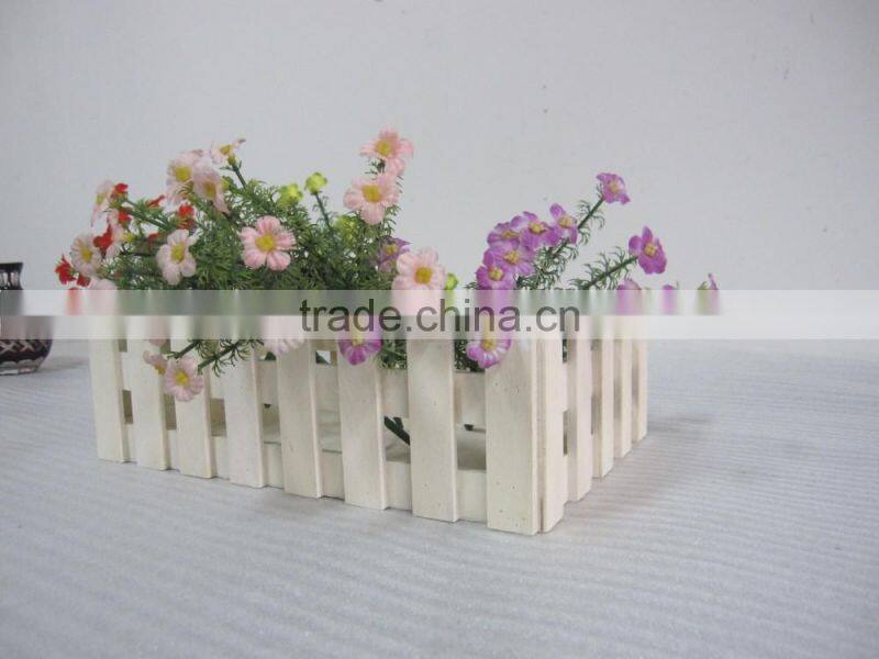 outdoor wooden flower pot