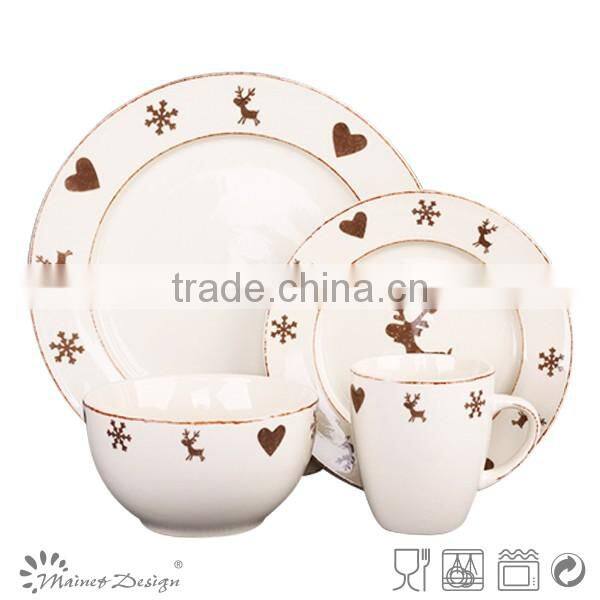Christmas gift combination birth-style ceramic tableware design