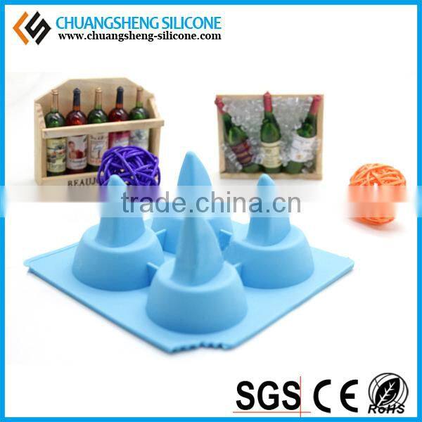 Fire shape fashion summer silicone ice cube tray