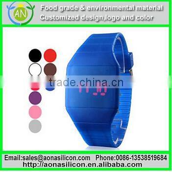 Solid|camouflag|swirl|segmented|layer cheap silicone 3ATM watch (16/17.5/18/19/20.5/22cm)