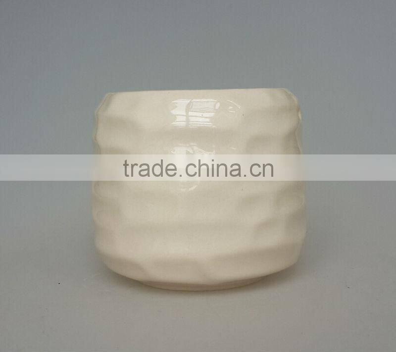 1.1L Ceramic beige stylish custom ice bucket