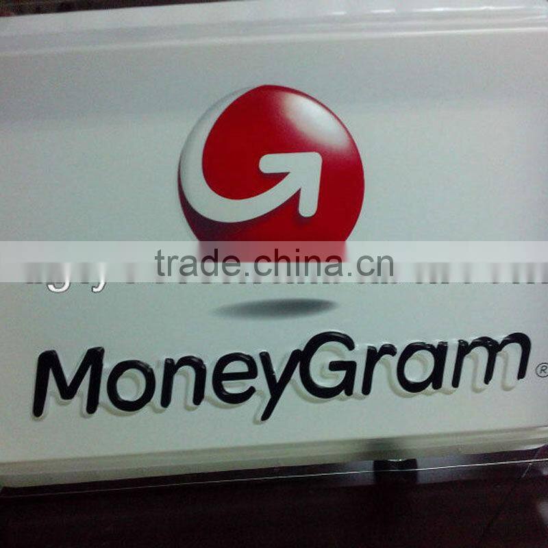 advertising sign box,plastic advertise lamp shade