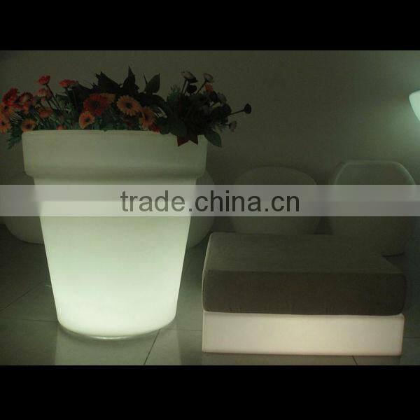 LED flower pot in big size 60*60*66