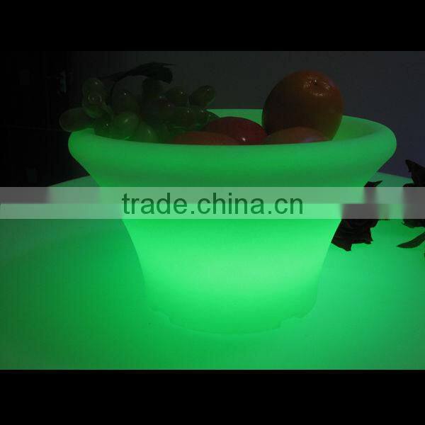 plastic pots for fruit/led lighted fruit pots
