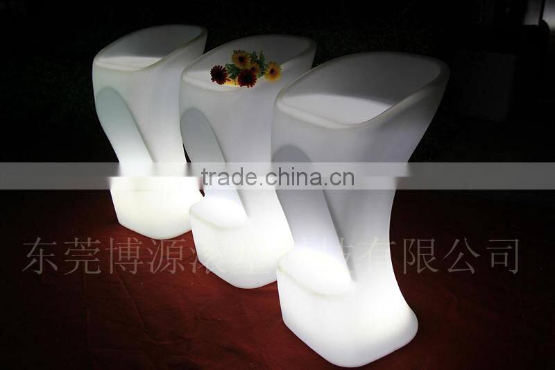 led furniture led table led chairs/bar chair/led lighting bedroom table