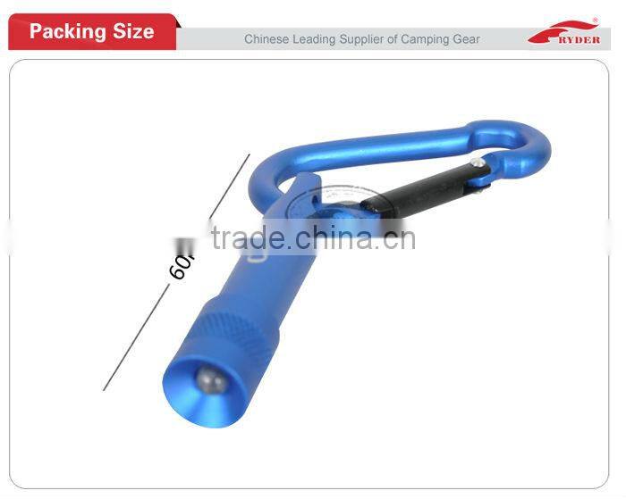 Promotional Gift LED Carabiner Mini Flashlight Keychain