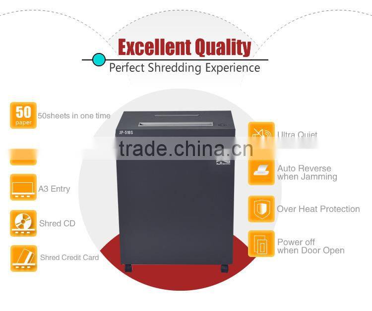 Supper high capacity 50sheet strip cut paper shredder GS 310MM