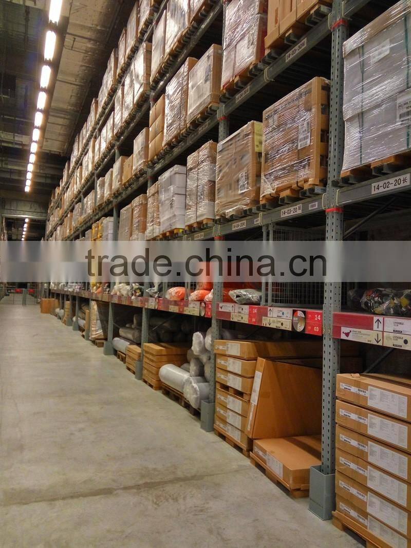 Industrial warehouse storage steel double deep beam pallet rack