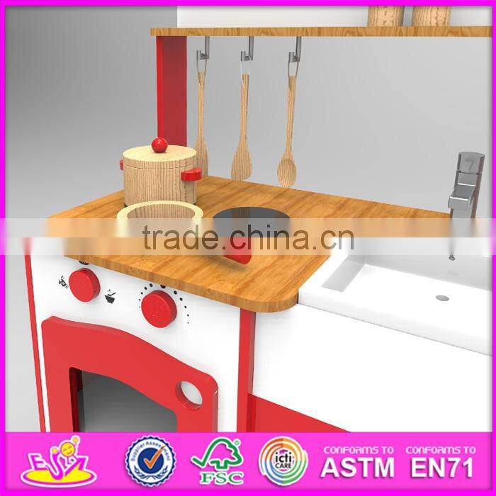 2016 new design home play multi-function wooden toddler kitchen set W10C248