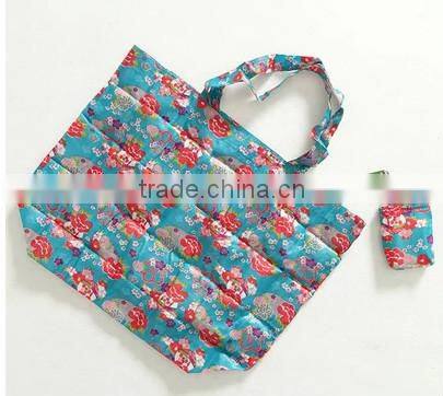 Promotion folding printing lady hand bags and shopping bags