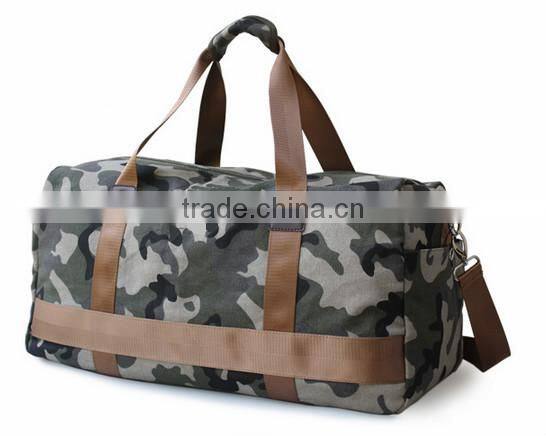 Custom colors canvas duffel travel bag