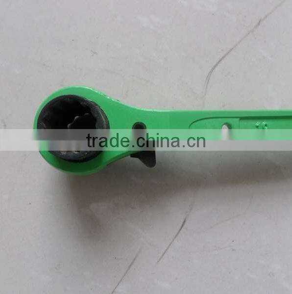 Chrome Vanadium Steel 19/21mm Podger Ratchet Spanner