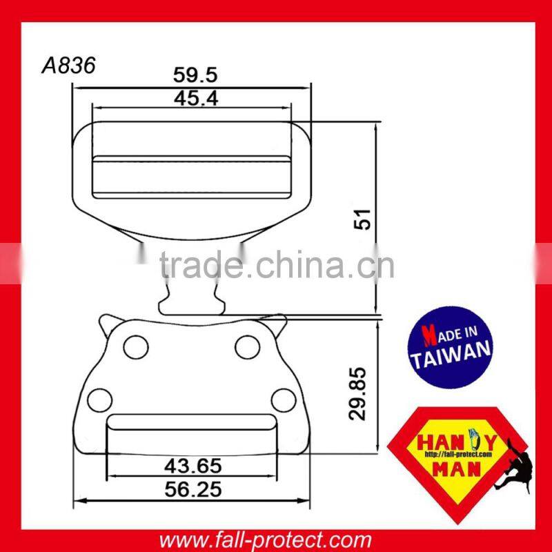 A836 Aluminum Quick Release Bayonet Buckle