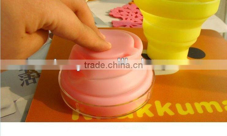 silicone folding cup for travel camping