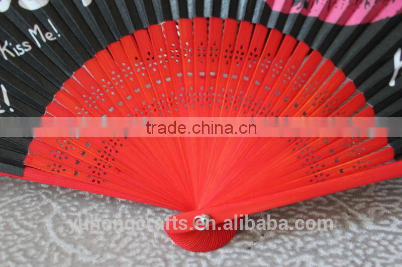 2015 high quality and beautiful Japanese hand paper fan