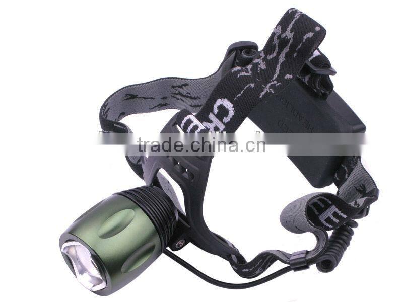 XM-L T6 LED 3-Mode 800LM High Power Zoom Focus Head Lamp