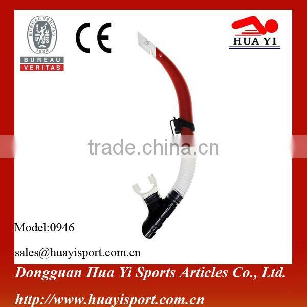 Custom logo oem water clear purge valve diving snorkel