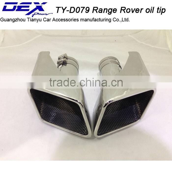 Racing Car parts muffler pipe for R ange Rover Oil tip L and Rover stainless steel exhaust tip