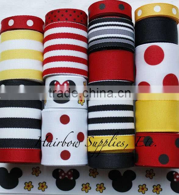 Hot selling custom printed grosgrain ribbon