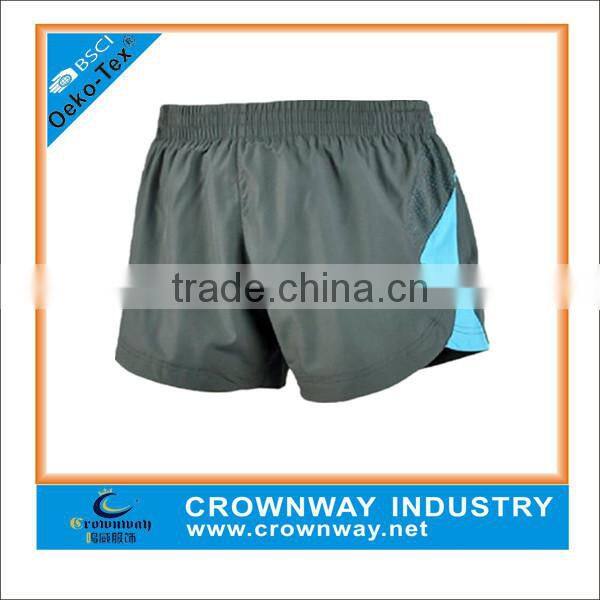 men mesh fabric sports running shorts with custom logo