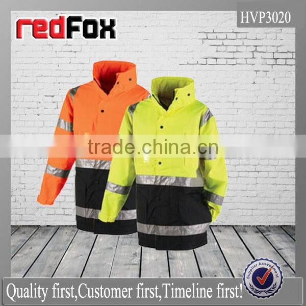 hi vis softshell cheap nylon parka jacket men