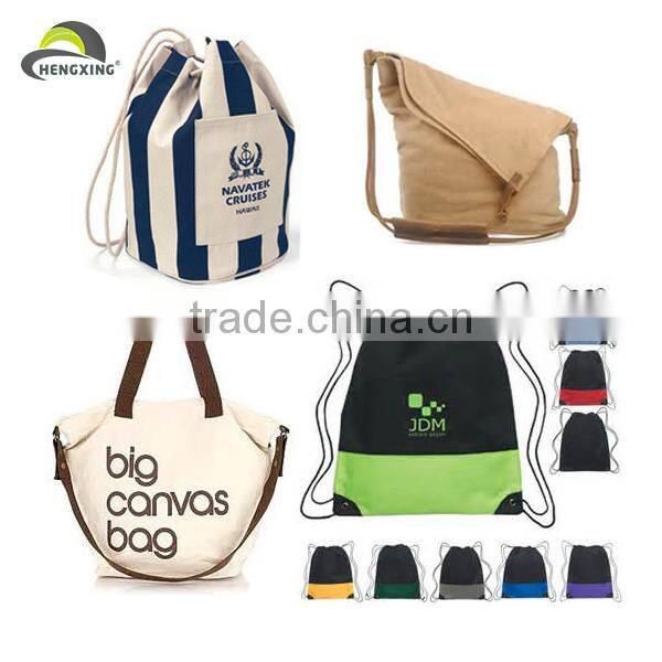 Cheap stylish fashion khaki canvas backpack