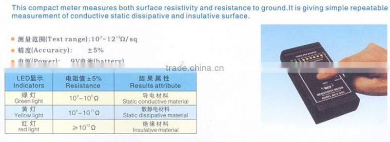 esd mat tester,esd mat surface resistance tester/test resistance tool