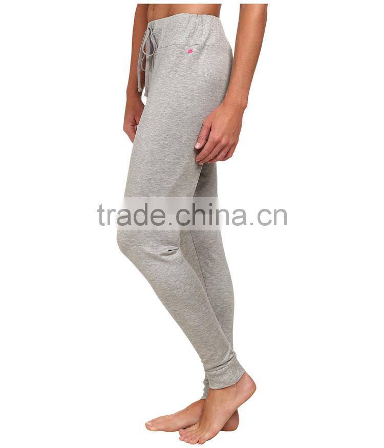 Womens new design plain grey sports trousers