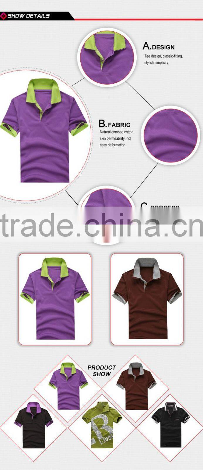 Promotional 100 % cotton mens royal latest design polo shirt