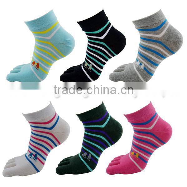 Ms combed cotton five toe socks