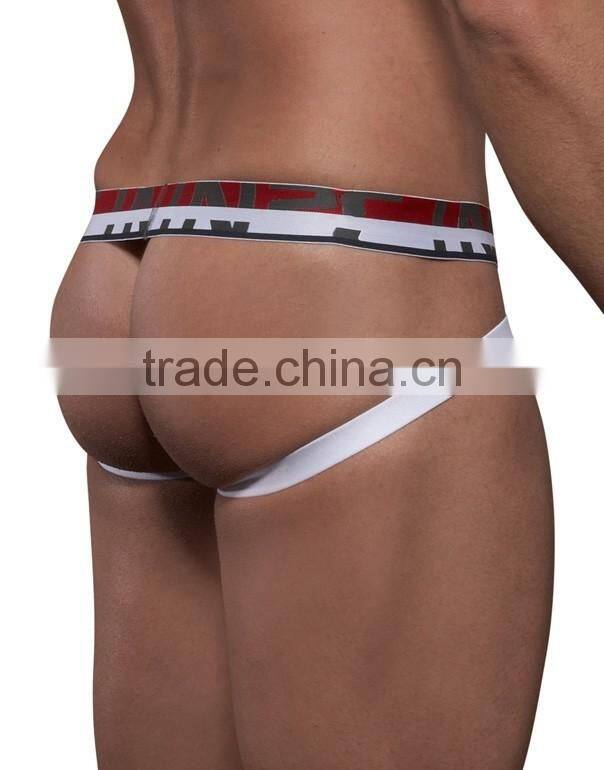 Hot Sale Sexy Mens Underwear Brief With Cross Strap Transpare Custom Band Brand Mens Boxer