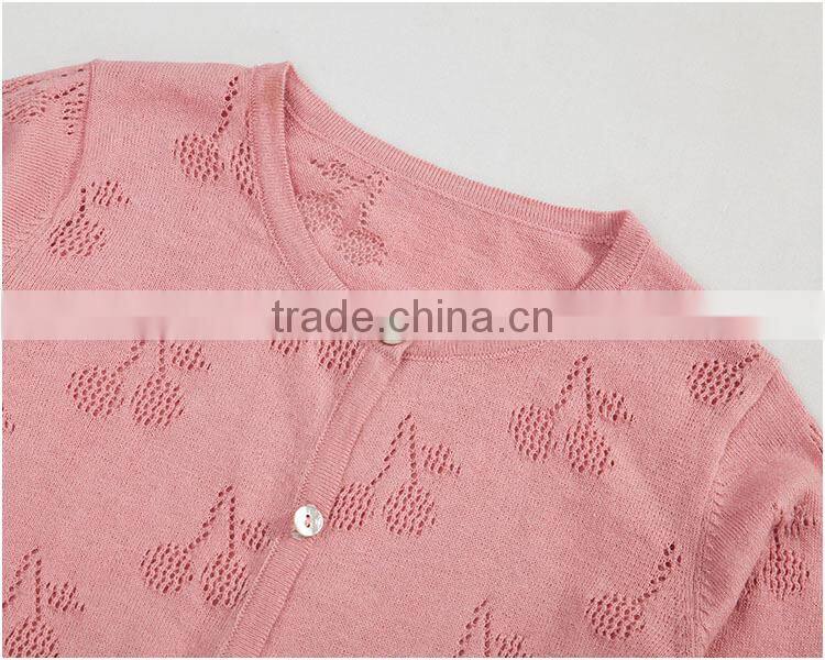 pink berry crocheted pattern infant toddler baby girls cardigan sweater