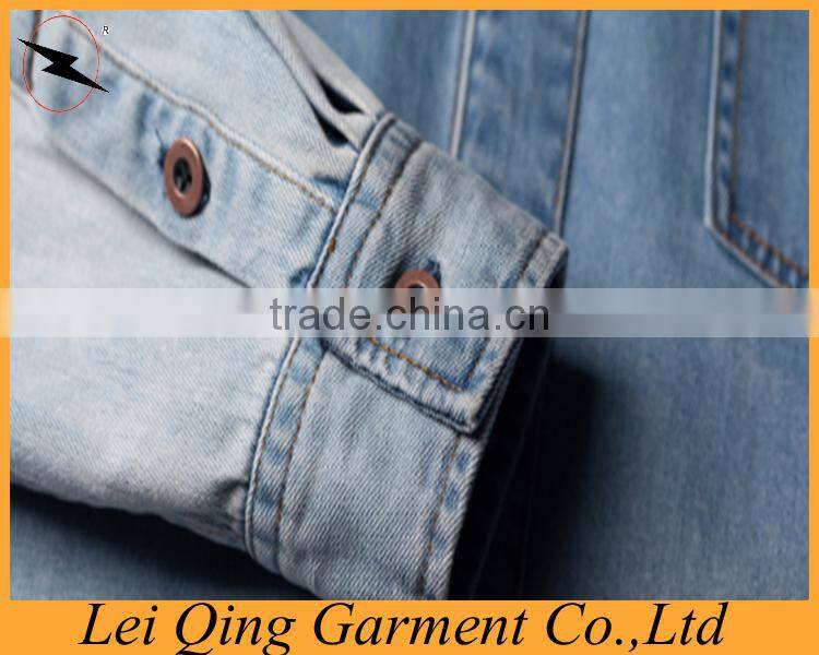 Newest men's denim shirt British style factory price,men's fashion shirt casual/dress shirts