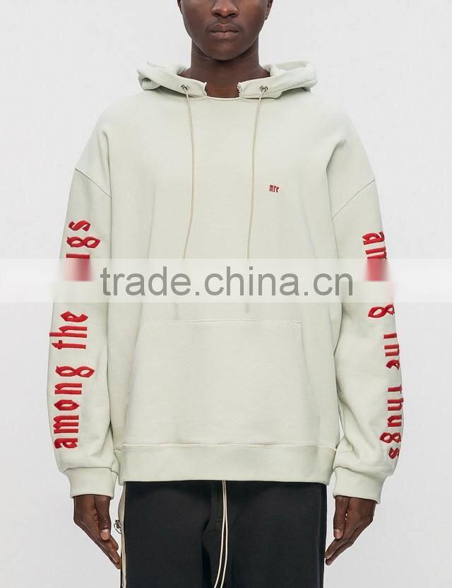 2017 custom mens lightweight cotton print oversized sweatshirt