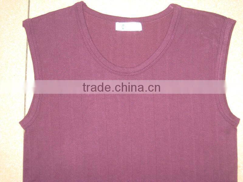 Mens wool fitted tank tops stock STT01