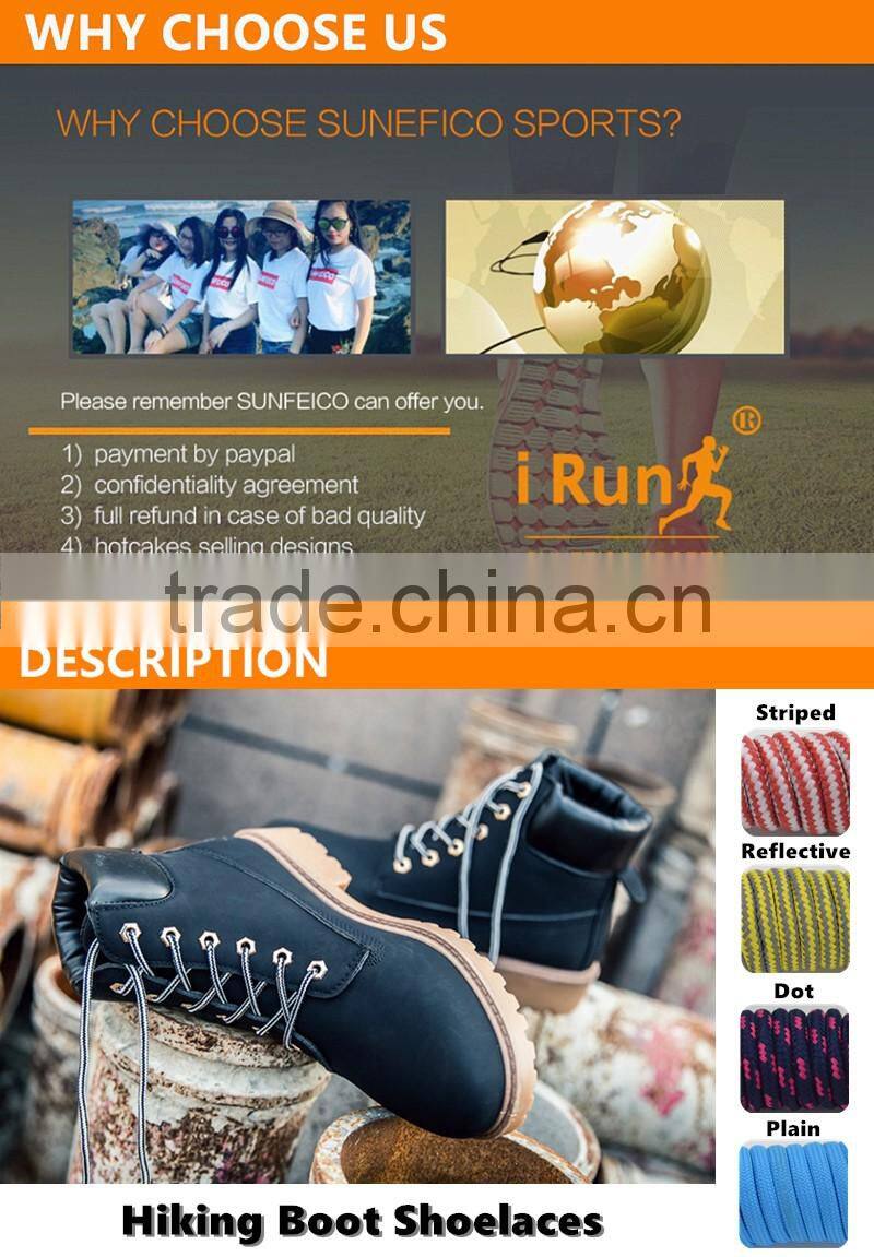 Customized Strong Round Fireman Military Boot Laces Manufacturer Provide Custom Service