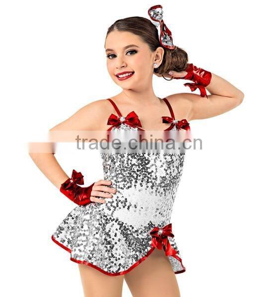 New arrival tap and jazz costumes- kids sliver sequin ballet nice tutu
