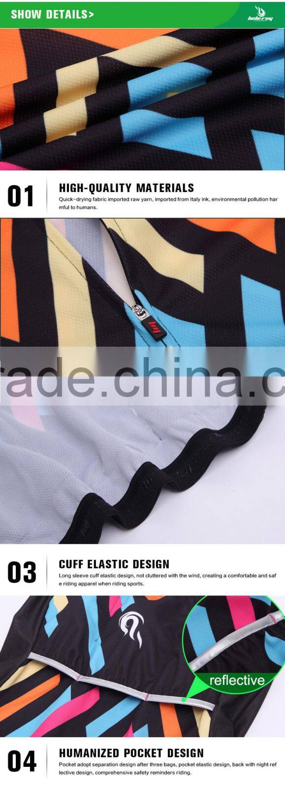 BEROY geometrical short sleeve garment cycling sets for ladies,specialized indoor cycling bike clothes