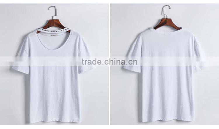women hot-sales fashion design t shirt of cotton