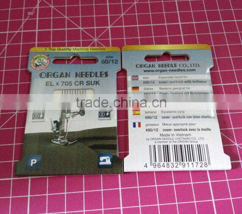 ORGAN NEEDLE ELx705 SUK 705 2022 medium ball point GOOD FOR COVER-OVERLOCK WITH KNITWEAR