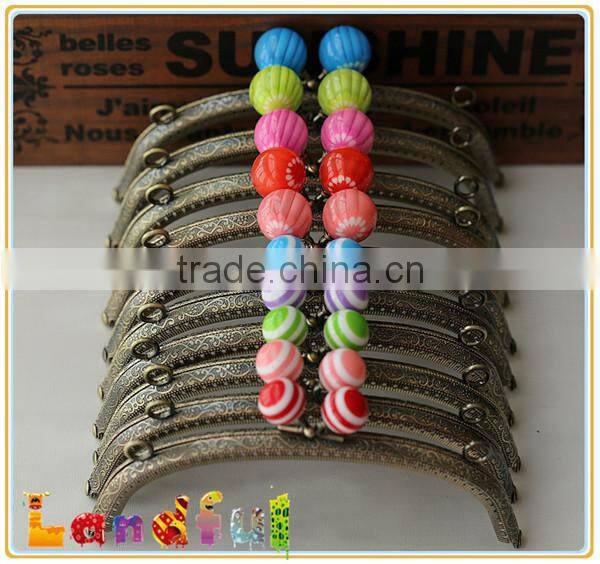 Colorful Gumball Frames Bag Making Supplies Metal Coin Sewing Purse Frame