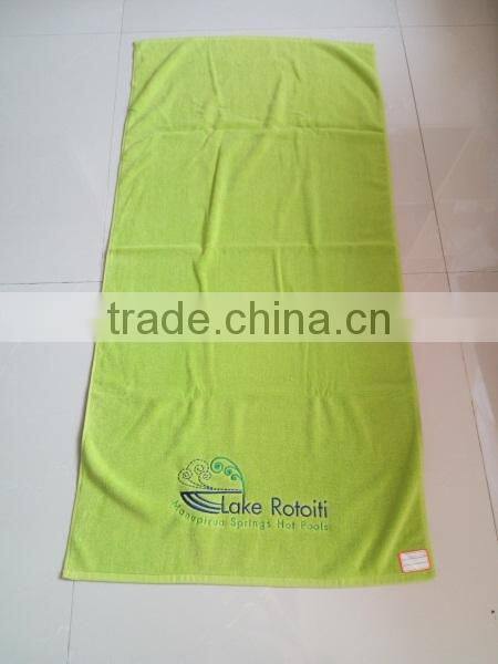 100%cotton terry bath towels with custom color plain dyed