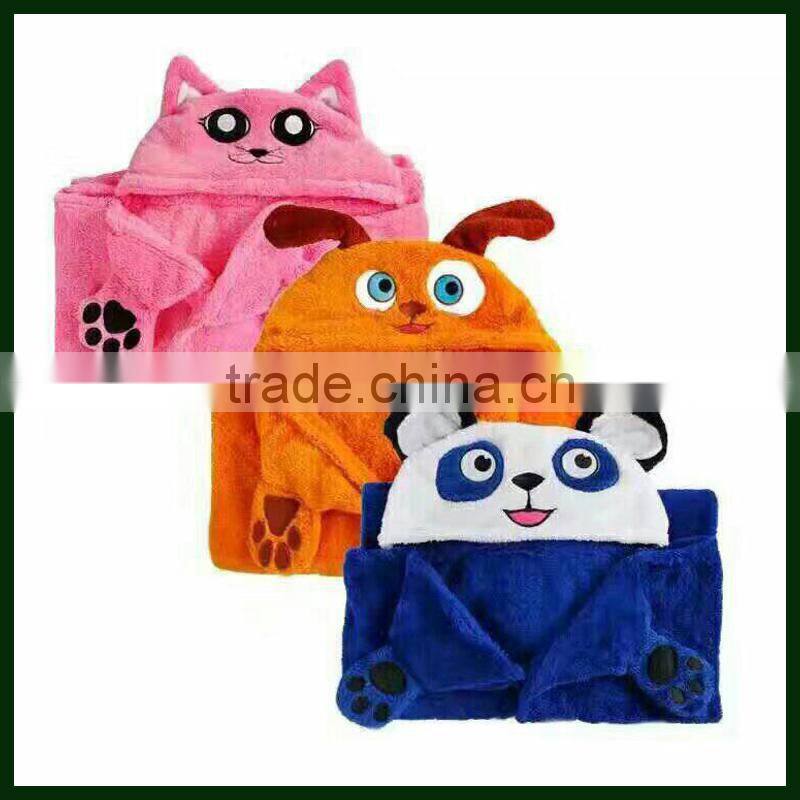 Cute Totoro Snuggie hood Blanket, Kid Fleece Poncho with Animal head