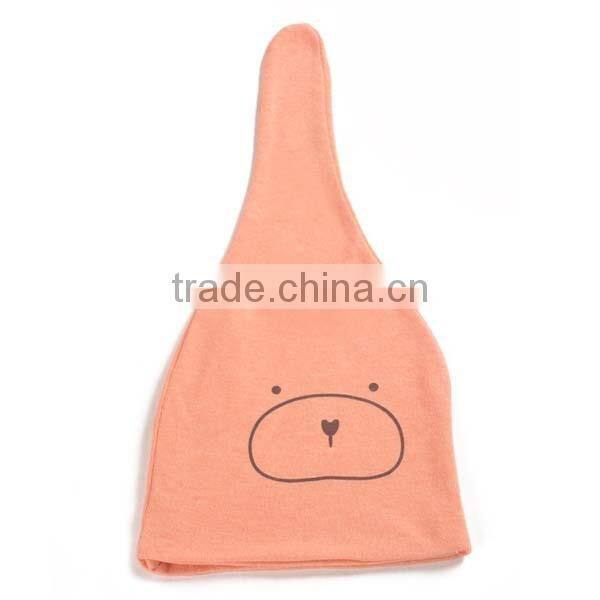 winter warm korea style 100%cotton cute boys&girls bear pattern beautiful baby hat