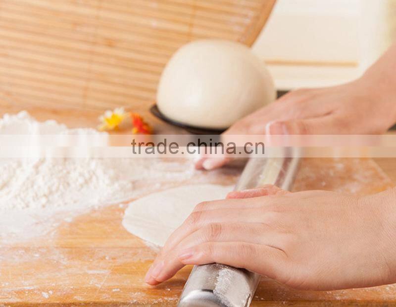 New design food grade french stainless steel rolling pin for bakery, pizza