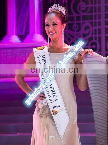 Cheap satin custom sashes for pageants